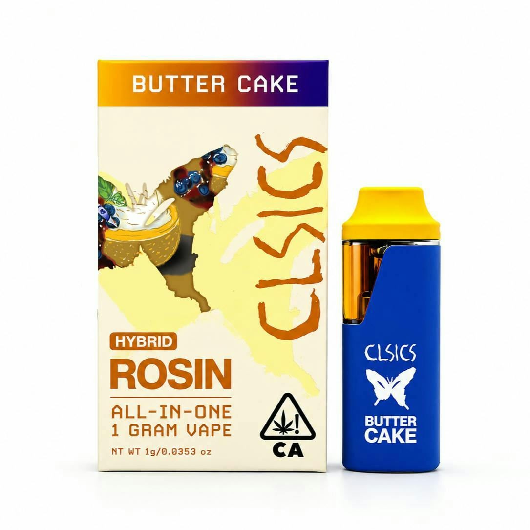 BUTTER CAKE - LIVE ROSIN ALL IN ONE VAPE 1G