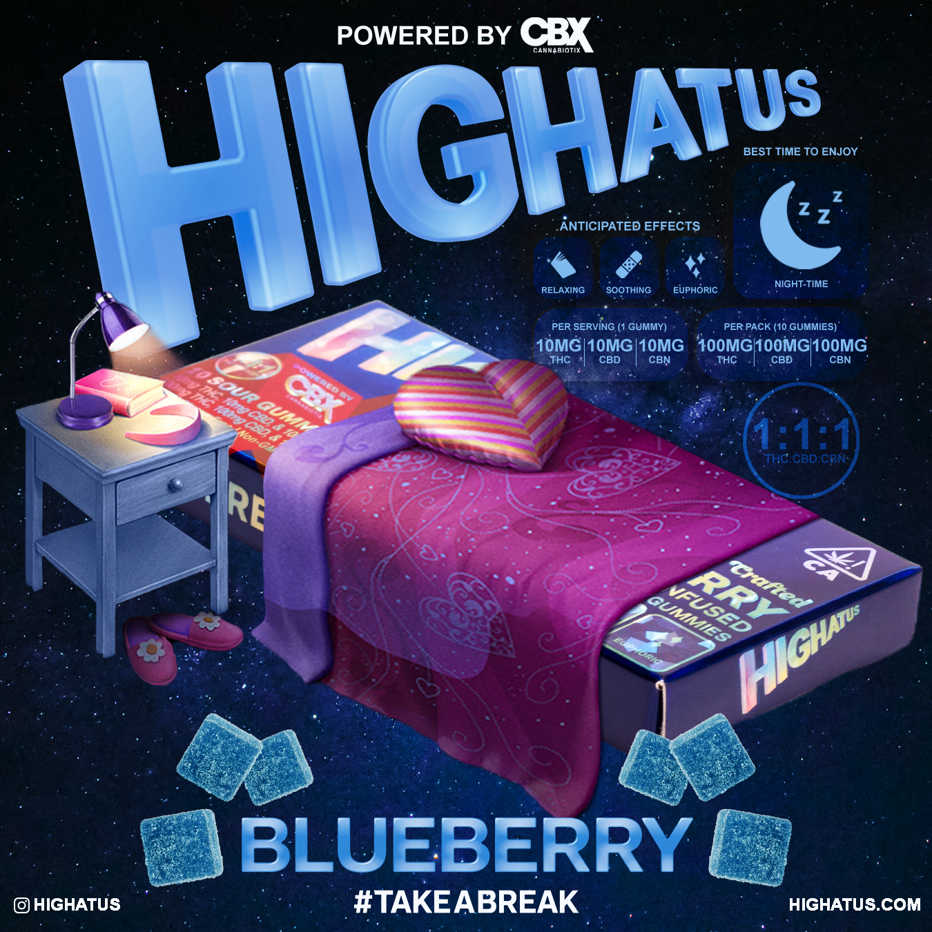 BLUEBERRY SOUR GUMMIES HIGHATUS