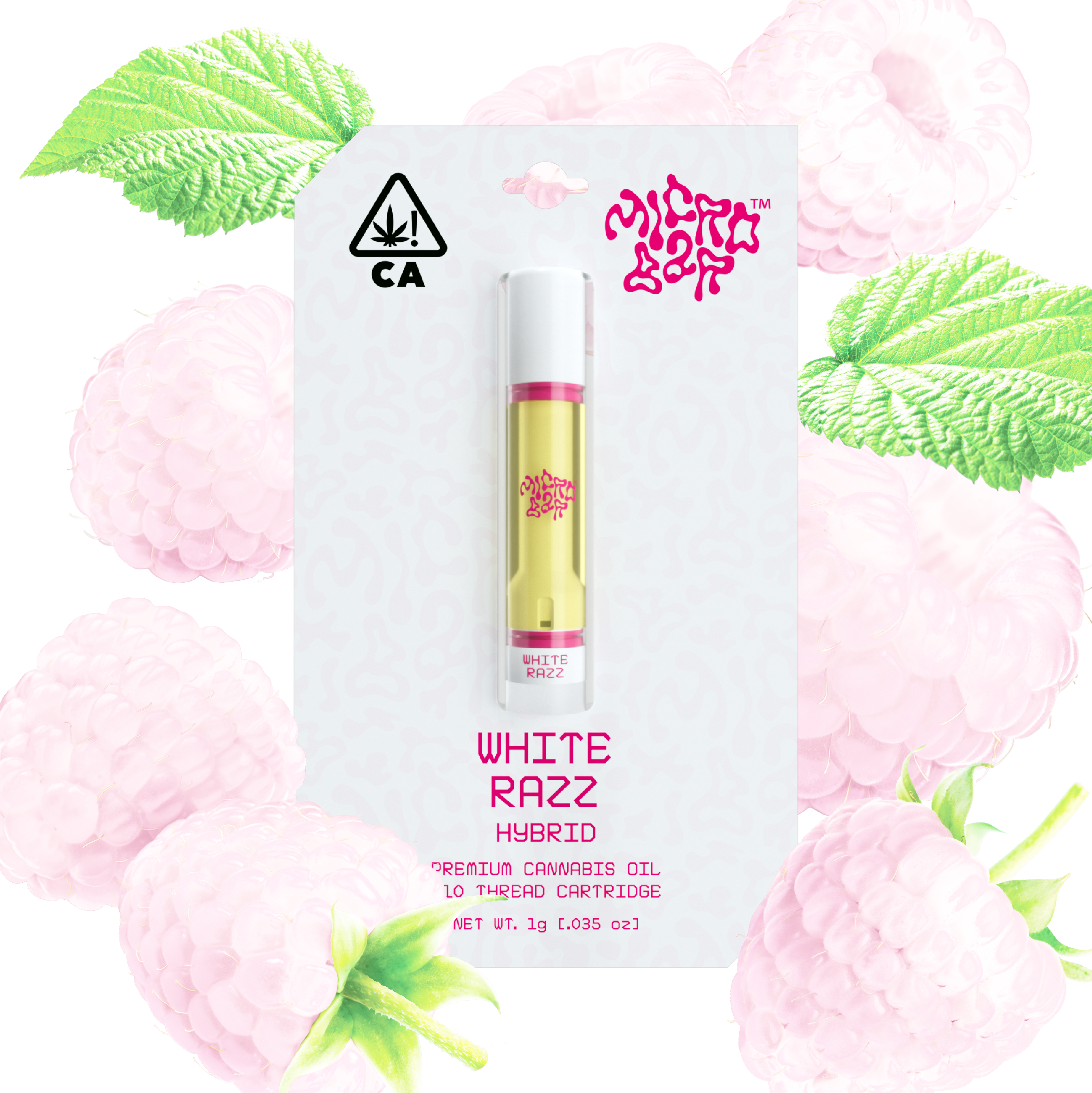 WHITE RAZZ 1G CART 510