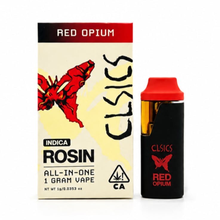 RED OPIUM - LIVE ROSIN ALL IN ONE VAPE 1G