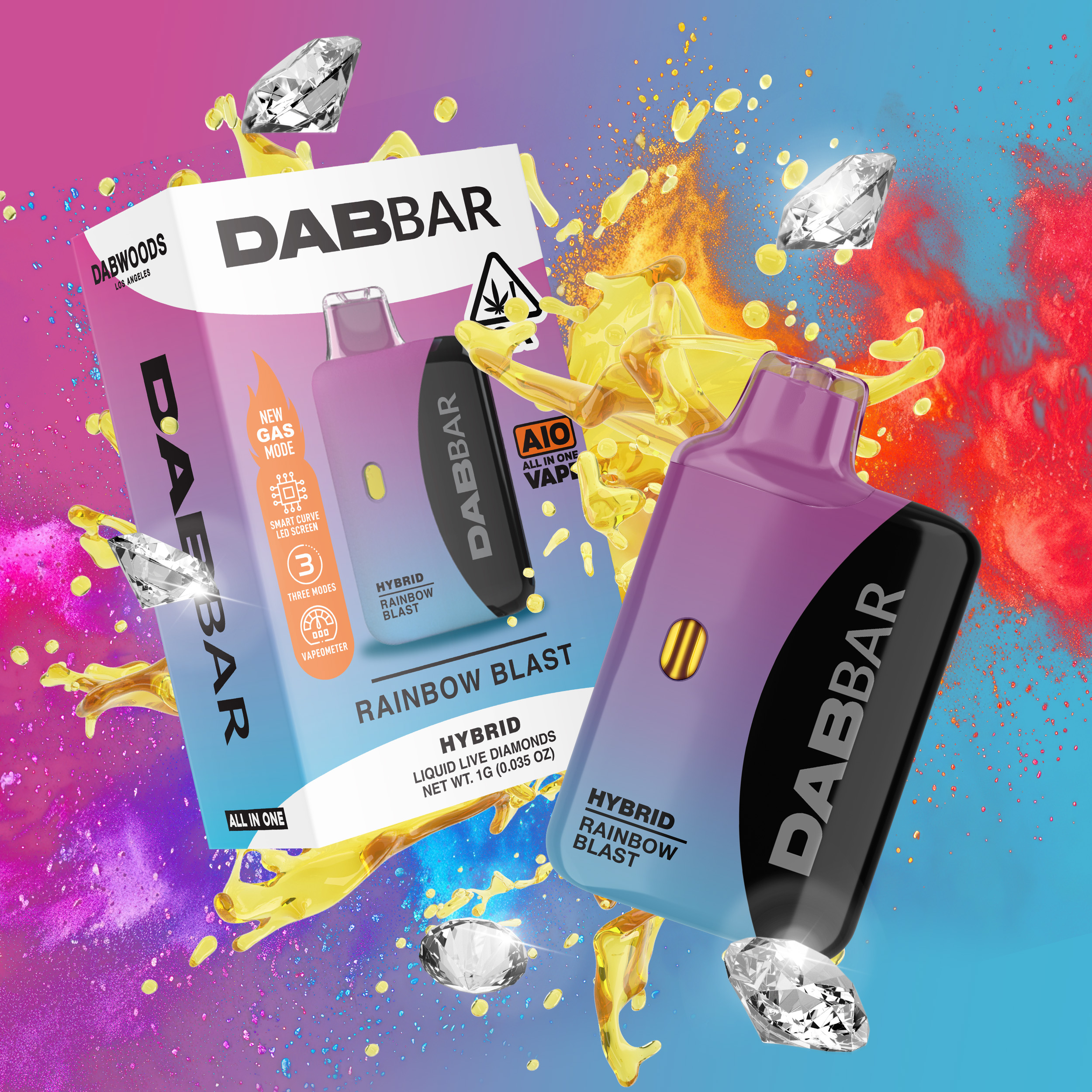 RAINBOW BLAST 3.0 LIQUID DIAMOND 1G RAINBOW BLAST