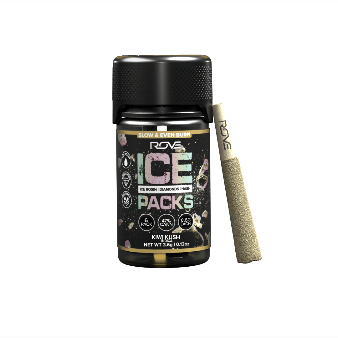 KIWI KUSH 3.6G INFUSED ICE PACKS (ROSIN, HASH, AND DIAMONDS) | 6X 0.6G