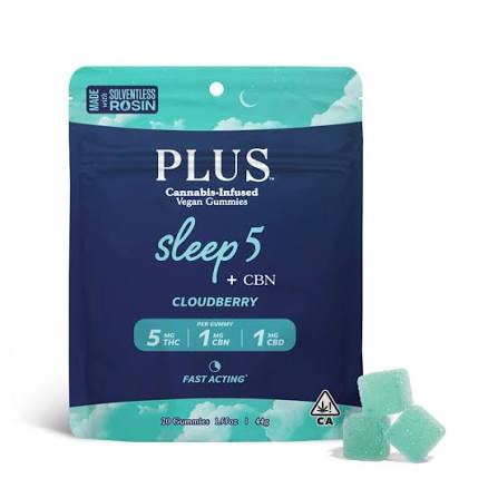 PLUS: CLOUDBERRY 5:1:1 25MG 5 PACK GUMMIES