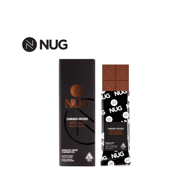 MOCHA CRUNCH MILK CHOCOLATE 100MG BAR