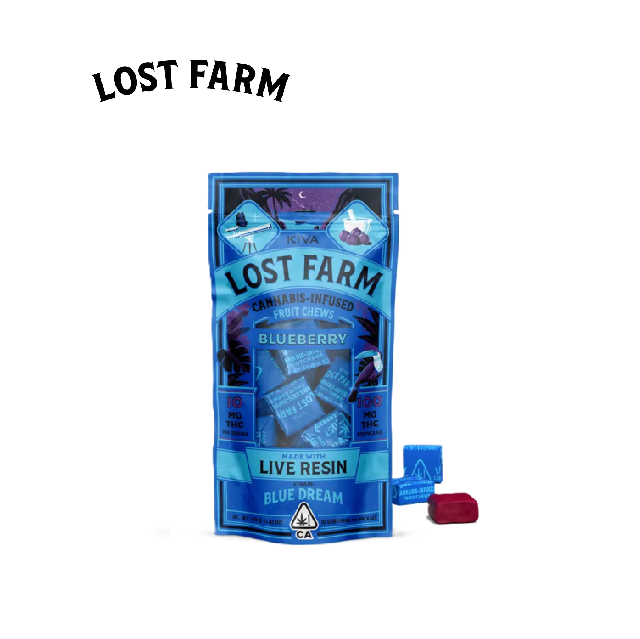 BLUEBERRY BLUE DREAM 100MG 10 PACK LIVE RESIN FRUIT CHEWS