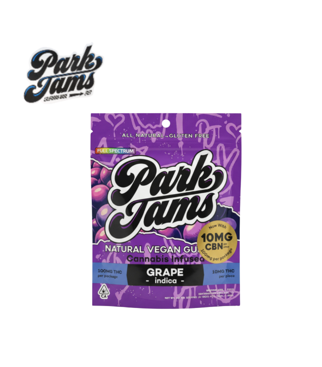 Park Jams: GRAPE 1:1:1 CBD:THC:CBN 300MG 10 PACK GUMMIES