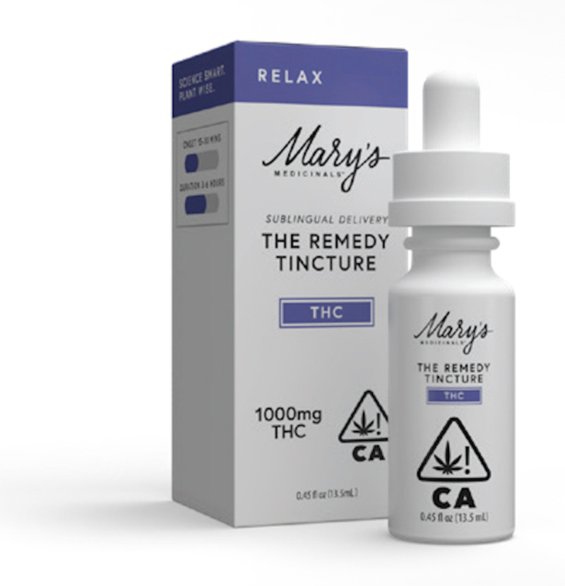 MARY'S THE REMEDY RELAX THC TINCTURE 1000MG