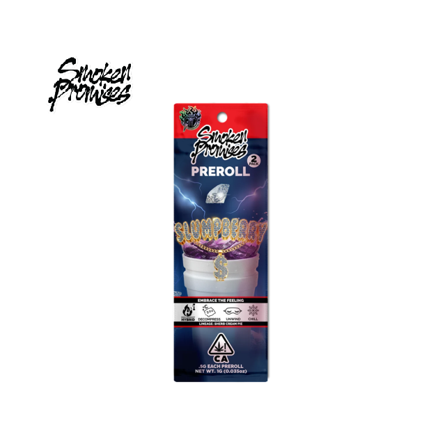 Smoken Promises: SLUMPBERRY 1G 2 PACK PREROLL