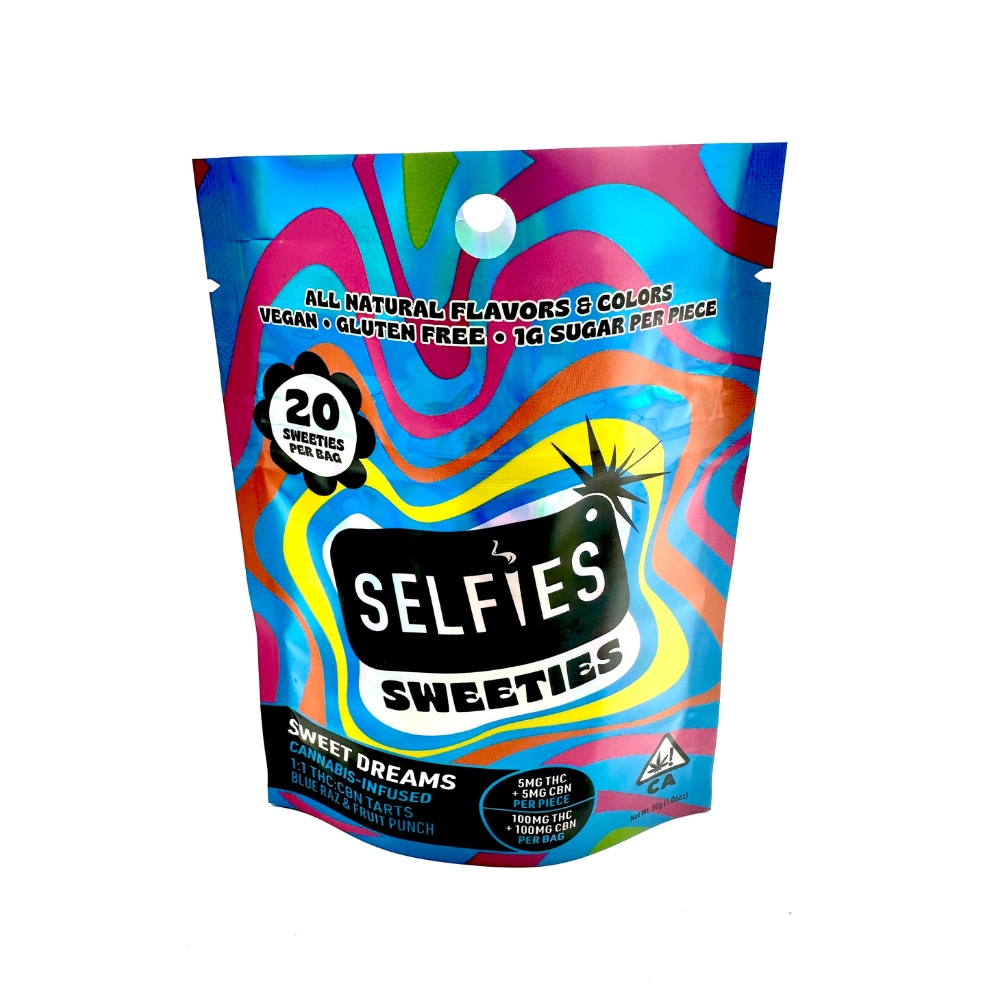 SELFIES SWEET DREAMS 1:1 THC: CBN (I) TARTS 200MG
