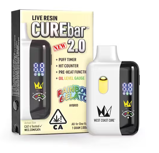 WCC RAINBOW GELATO (H) LIVE RESIN AIO 1G