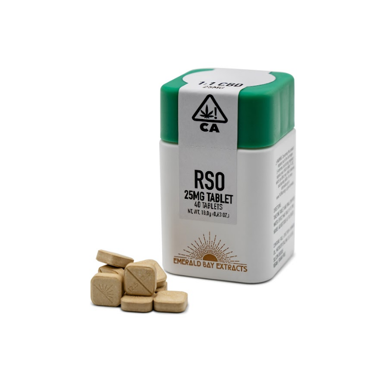 PEAR BLOSSOM HIGH CBD 25MG RSO TABLET 40 PACK - 1000 MG