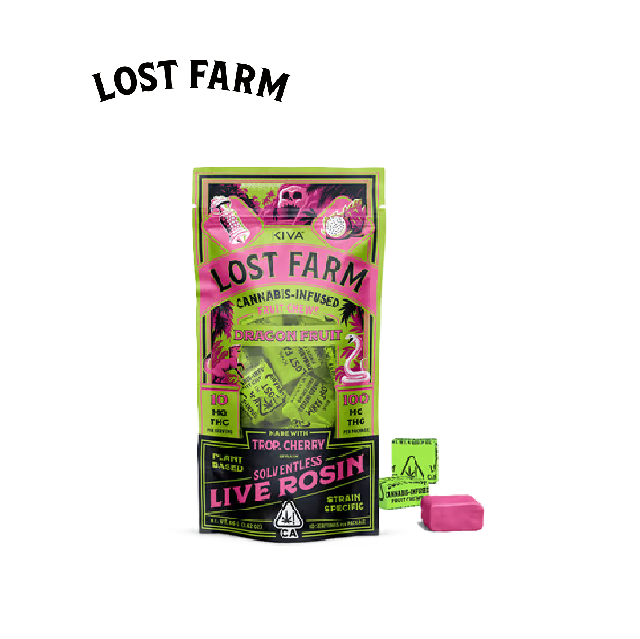 DRAGON FRUIT TROP CHERRY 100MG LIVE ROSIN 10 PACK FRUIT CHEWS