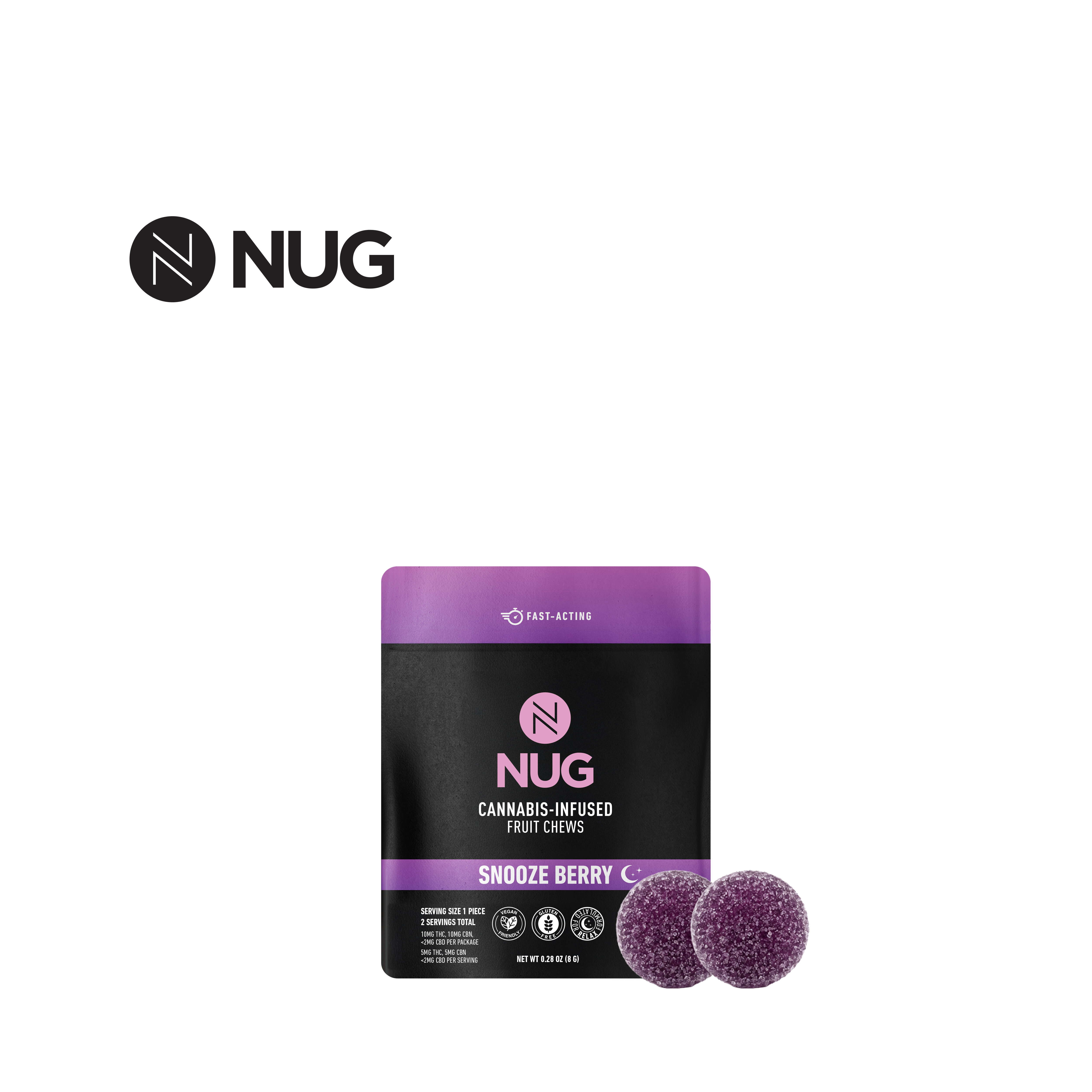 NUG — Snooze Berry - Nano Fruit Chews