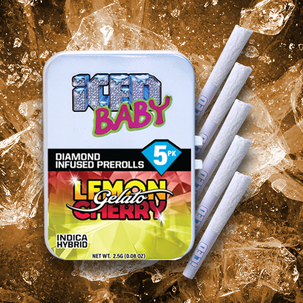 ICED LEMON CHERRY GELATO (I) INFUSED PREROLL 5PK 2.5G
