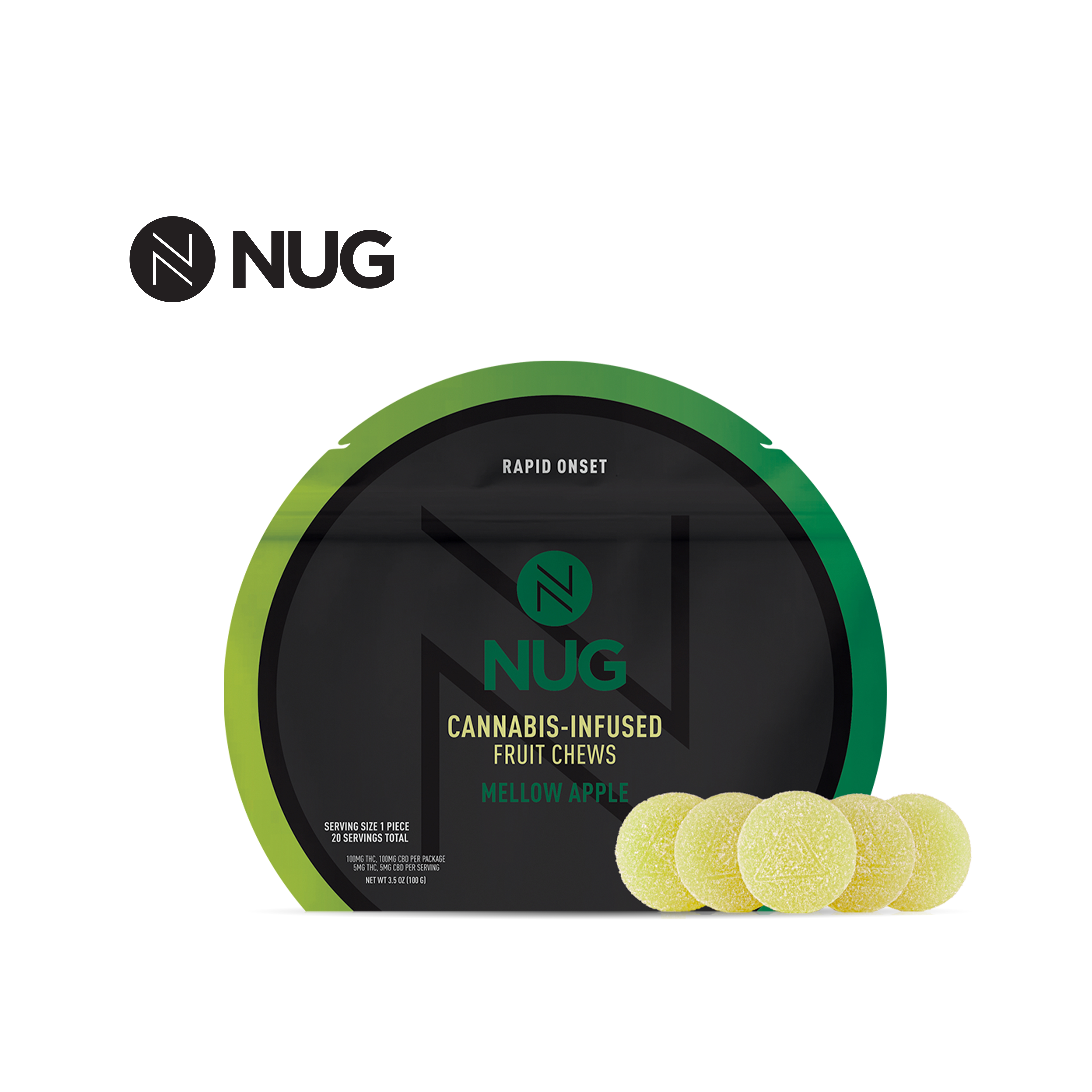 NUG: Mellow Apple / Nano Fruit Chews