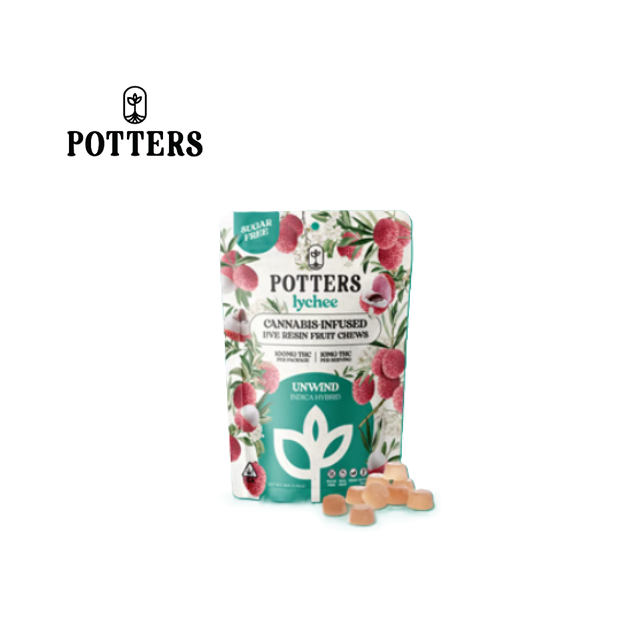 Potters — Lychee Free Fruit Chews