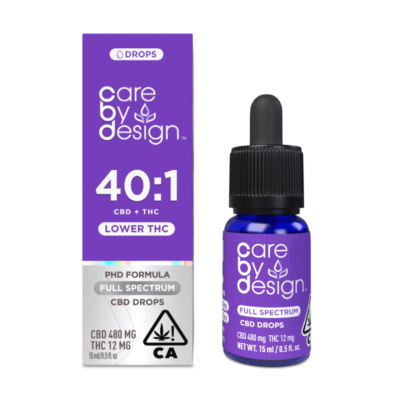 CARE BY DESIGN 40:1 CBD FULL SPECTRUM DROPS 15ML