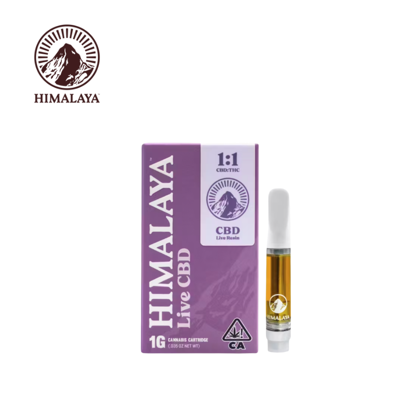 Himalaya: CBD 1:1 1G LIVE RESIN SAUCE CARTRIDGE