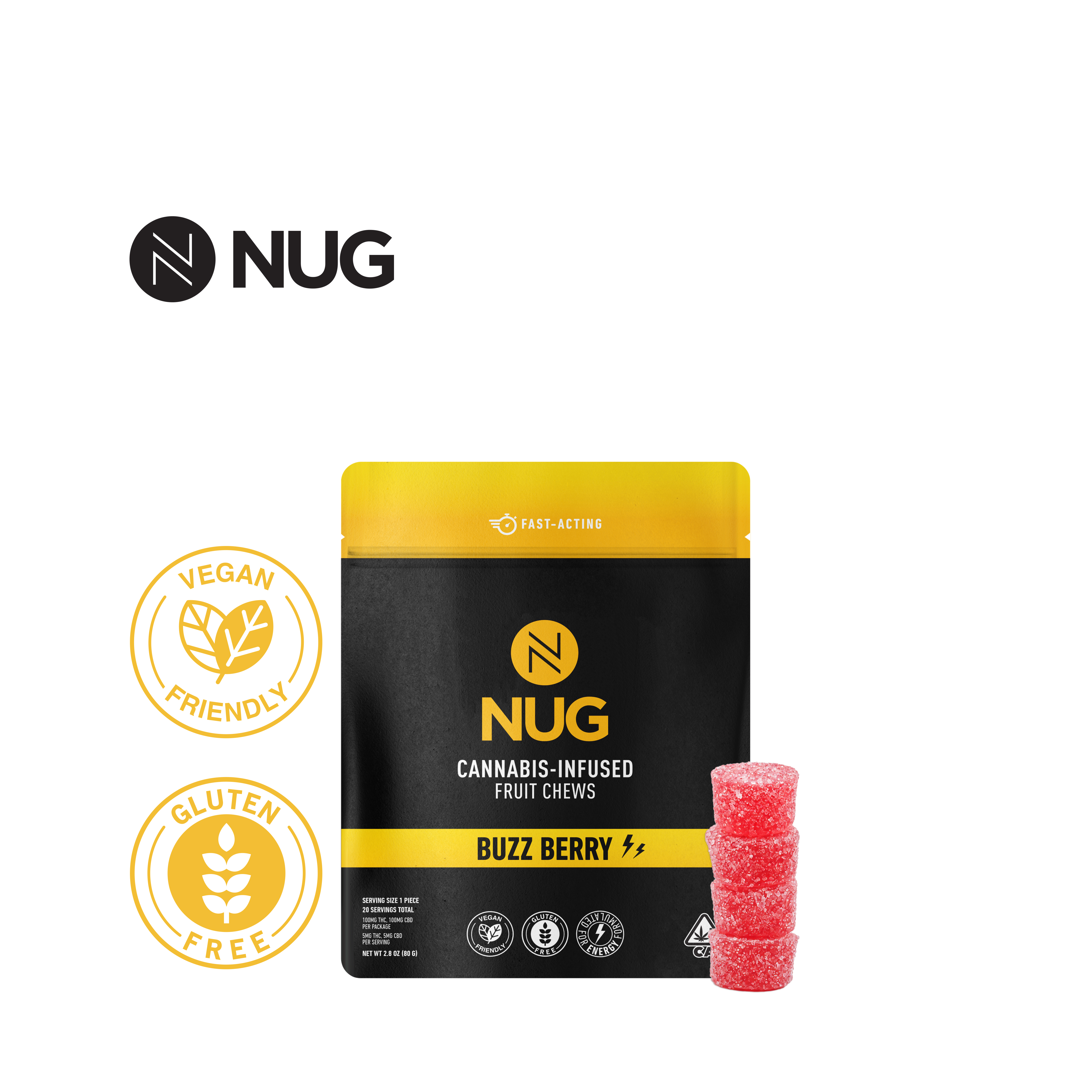 NUG: Buzz Berry - Fruit Chews