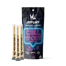 BLACKBERRY KUSH DABILICIOUS OG KUSH 3.6G JEFFEREY INFUSED WITH DIAMONDS 3 PACK PREROLL