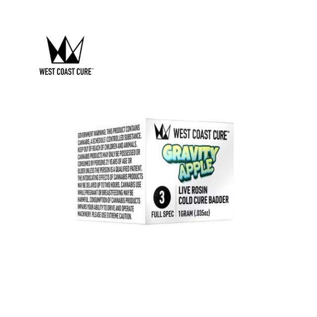 West Coast Cure — Gravity Apple Tier 3 Cold Cure