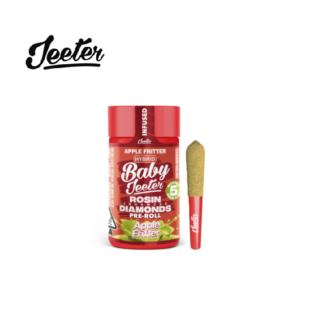 APPLE FRITTER 2.5G 5 PACK INFUSED PREROLLS