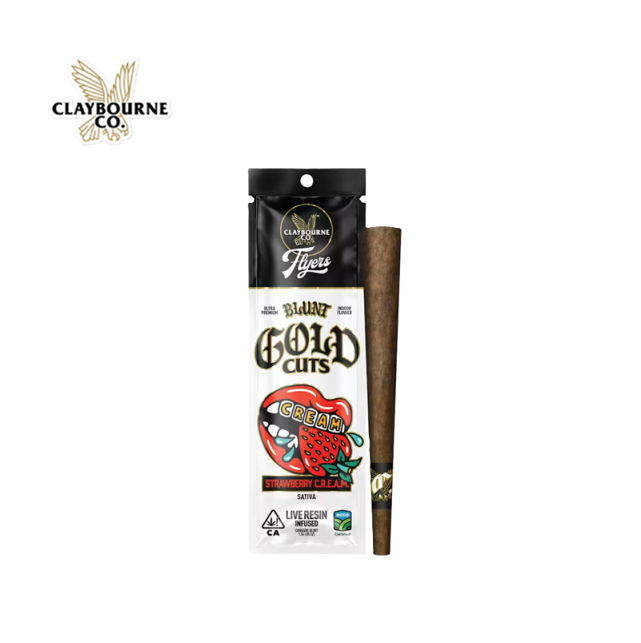 Claybourne: Strawberry C.r.e.a.m Gold Cuts Blunt