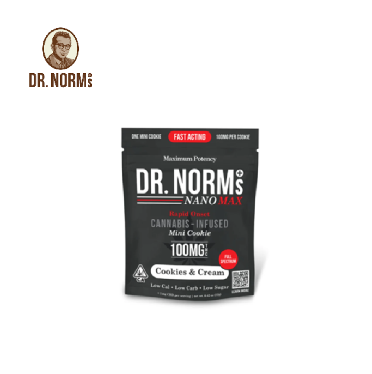 DR. NORM'S: Cookies N Cream Single Max Cookie
