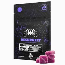 Heavy Hitters — RESURRECT (POMEGRANATE KUSH)100 MG GUMMIES THC:CBC 1:1 - 100 MG