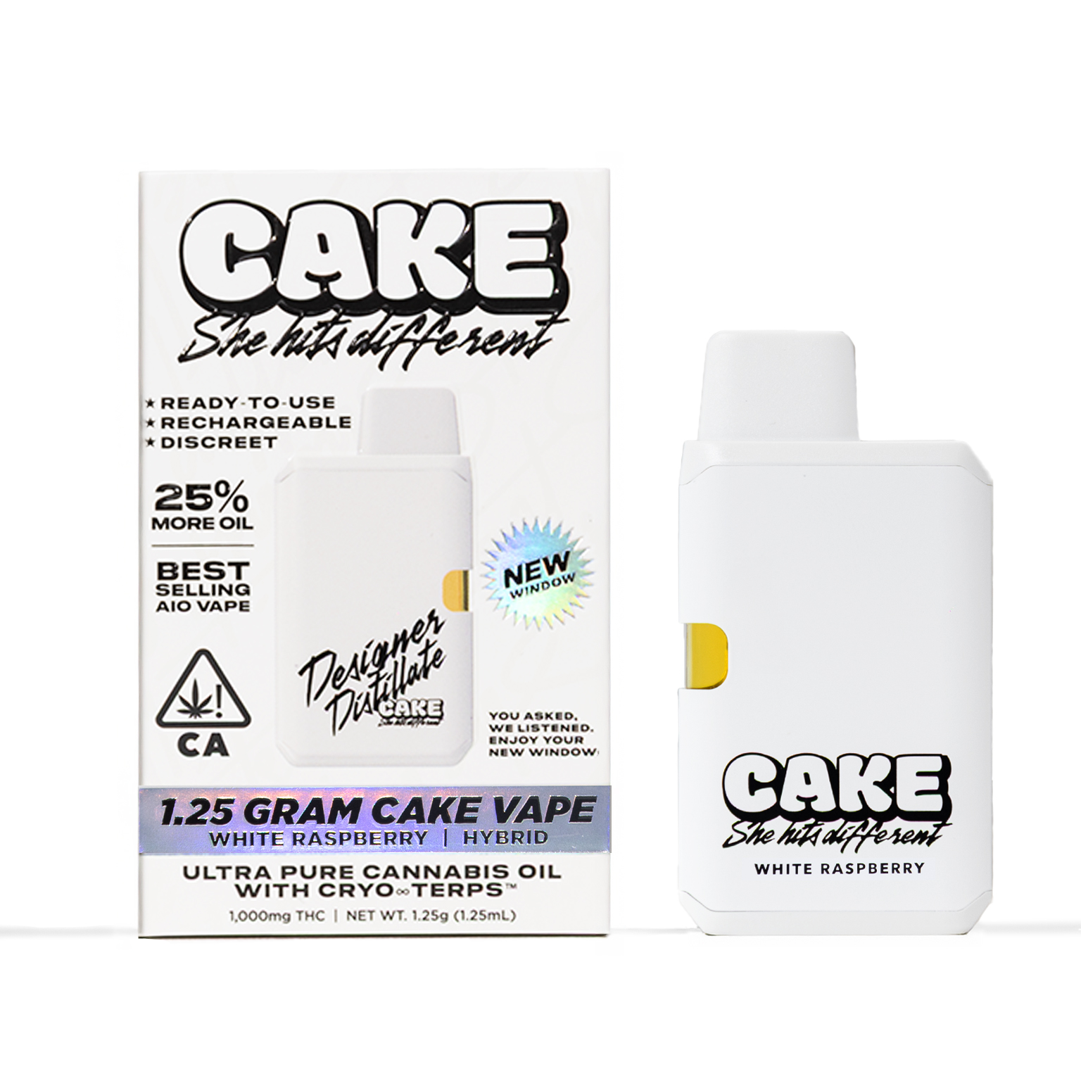 Cake: White Raspberry