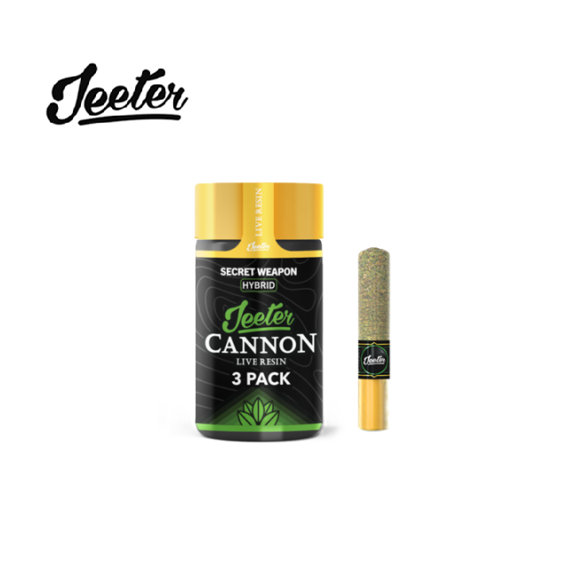 SECRET WEAPON 1.5G 3 PACK RESIN INFUSED PREROLLS