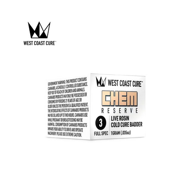 West Coast Cure — Chem Reserve Tier 3 Cold Cure