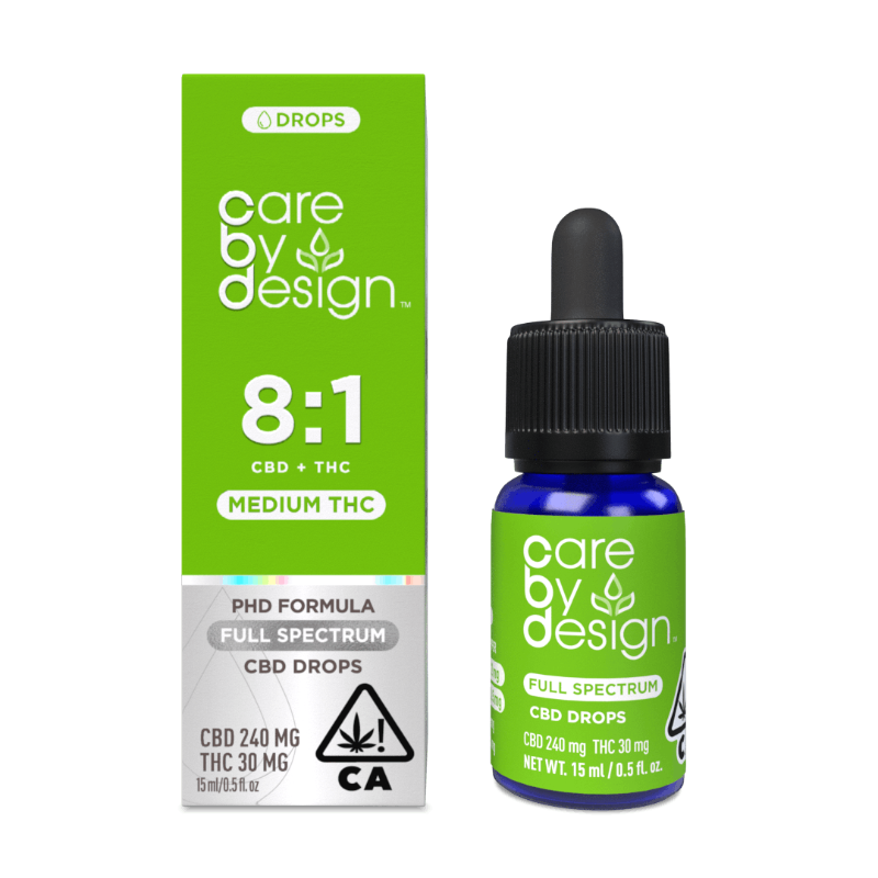CARE BY DESIGN 8:1 CBD FULL SPECTRUM DROPS 15ML
