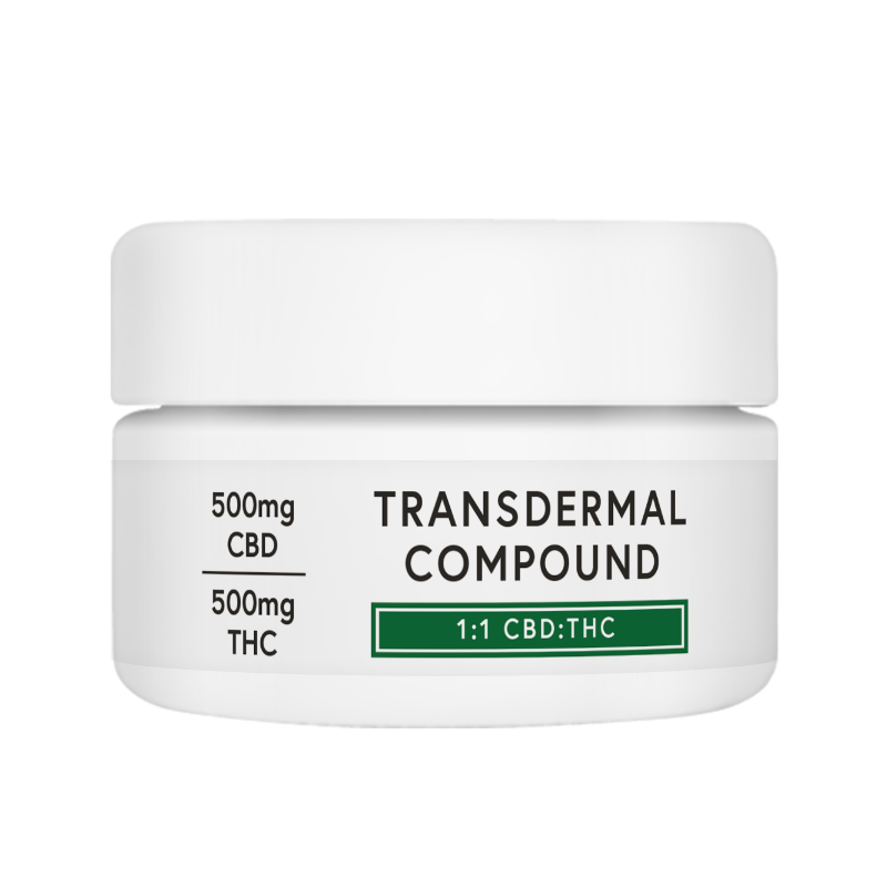 MARY'S RELIEF 1:1 CBD:THC TRANSDERMAL COMPOUND 1000MG