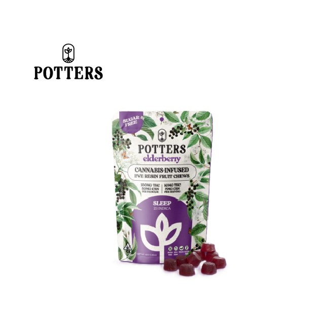 Potters — Elderberry - Free Fruit Chews