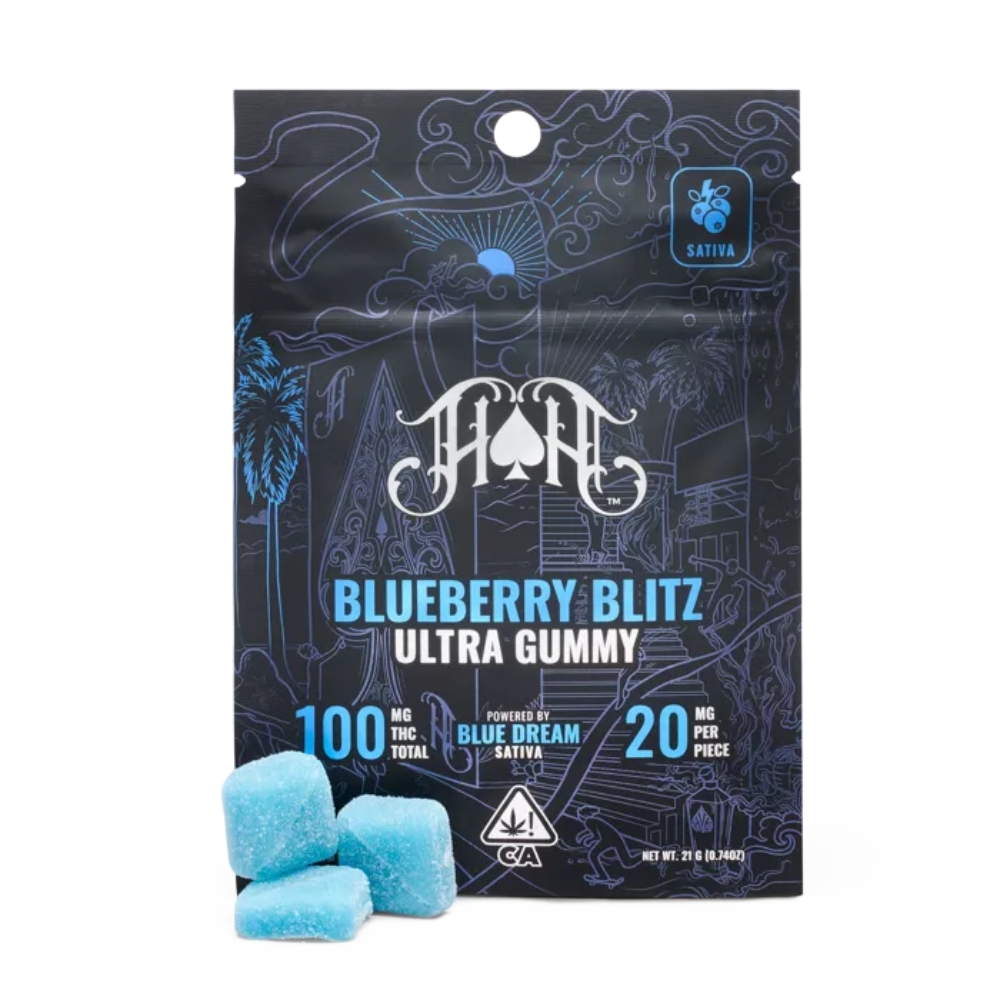 HEAVY HITTERS BLUEBERRY BLITZ (H) GUMMIES 5PK 100MG