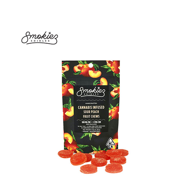 Smokiez — Sour Peach Fruit Chews