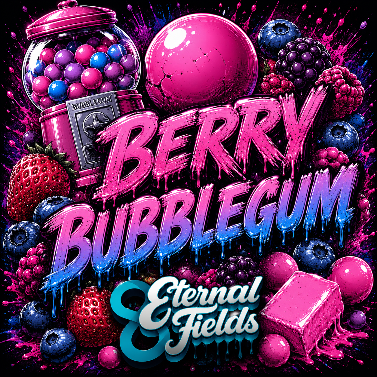 BERRY BUBBLEGUM-BY ETERNAL FIELDS-DELI FLOWER