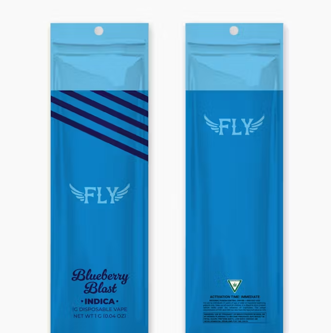 Fly-Blueberry Blast-1g-Indica-AIO-Disposable Vape