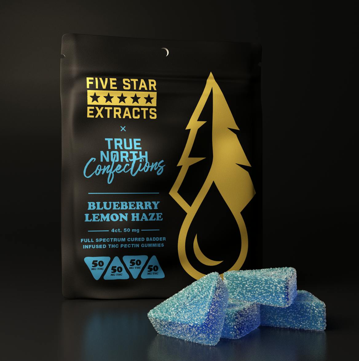 True North-Blueberry Lemon Haze-Full Spectrum-Cured Badder-200mg