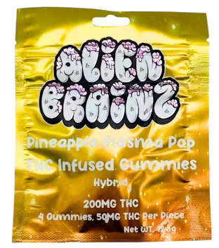 Alien Brainz-Pineapple Plasma Pops-200mg