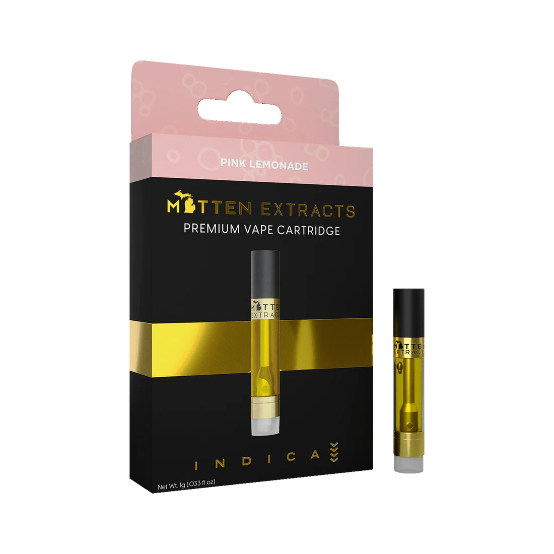 MITTEN EXTRACTS - Mitten Extracts-Pink Lemonade-510 Vape Cartridge - 1 g