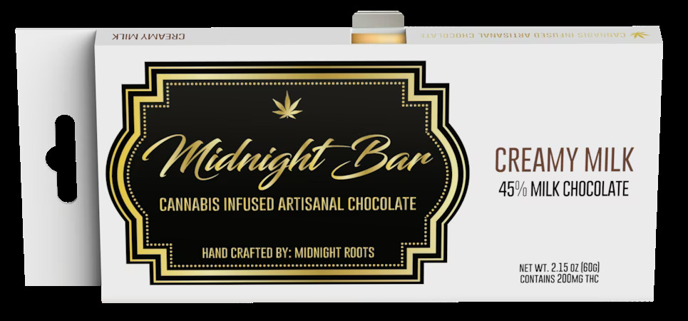 MIDNIGHT ROOTS - Midnight Roots-Creamy Milk Chocolate Bar - 200 mg
