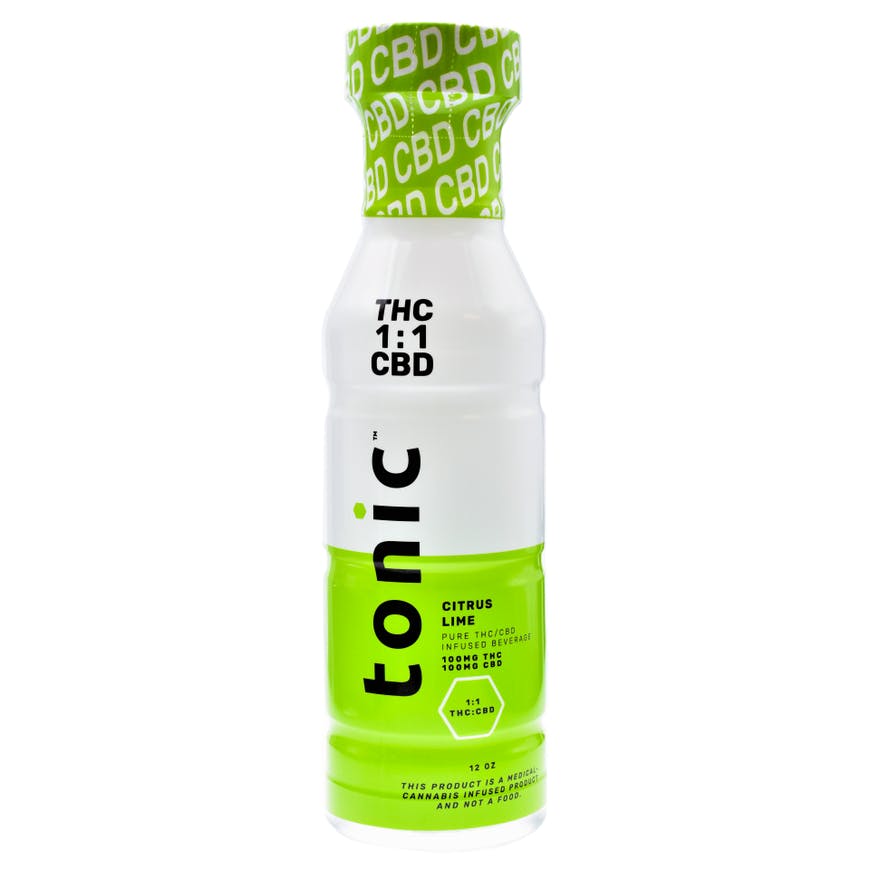 Tonic Drink-Citrus Lime-THC:CBD 1:1-100mg