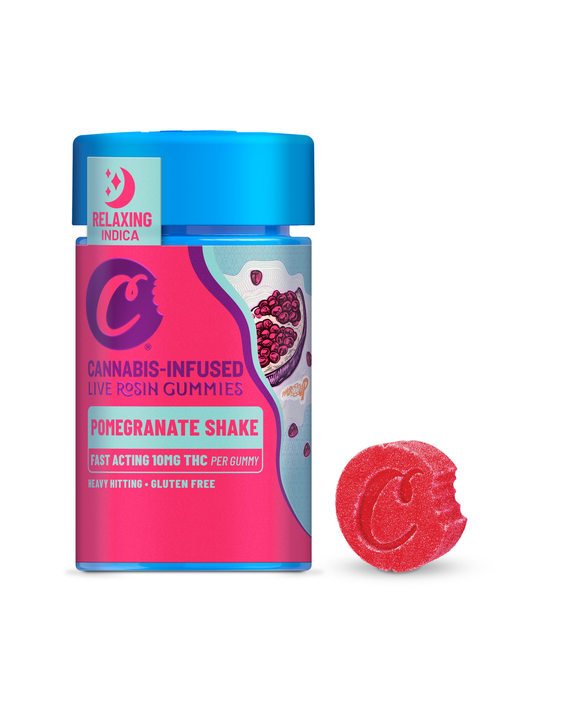Pomegranate Shake - Live Rosin Gummies - 10pk - 100mg