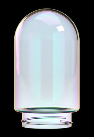 SINGLE BUBBLE GLASS GLOBE (LARGE)