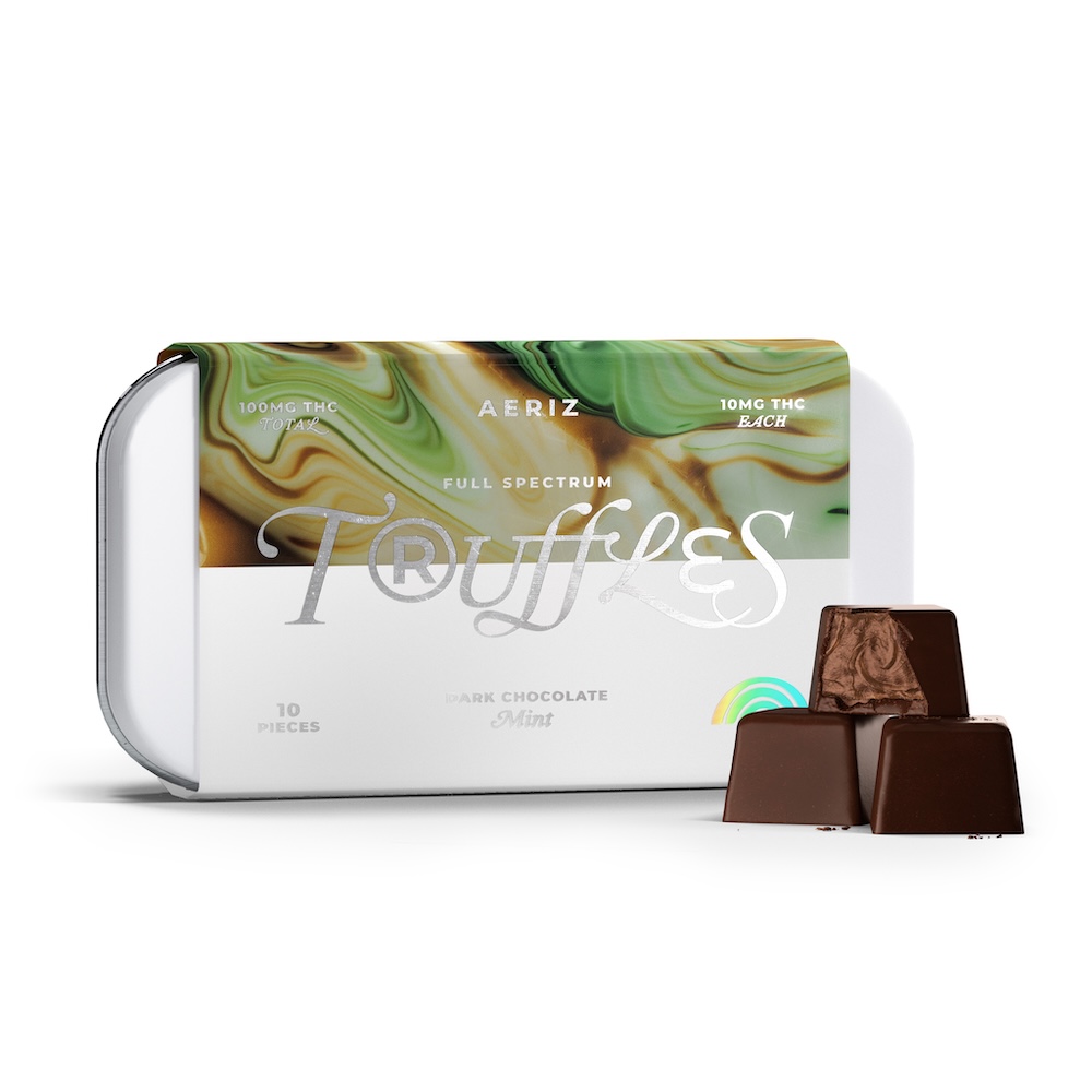 TRUFFLES MINT DARK CHOCOLATE JENNY KUSH - CHOCOLATE PIECES - 10PK - 100MG