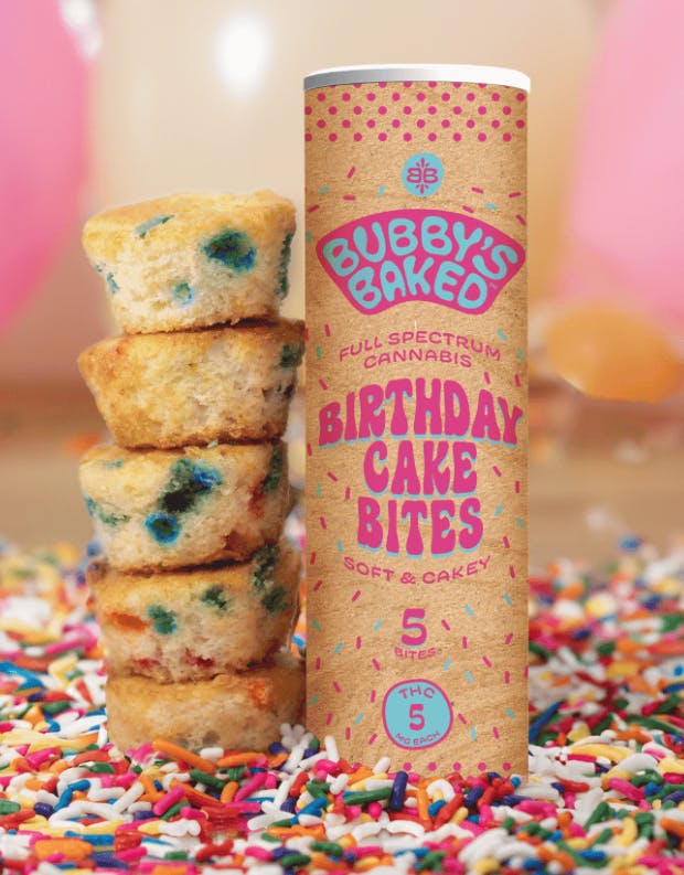 BUBBY'S BAKED - BIRTHDAY CAKE BITES - 5PK - 50MG