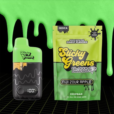 STICKY GREENS - FIJI ZOUR APPLE - AIO