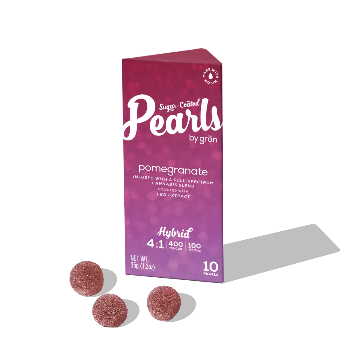 Anytime Pomegranate 4:1 CBD:THC - Rosin Pearls - 10pk - 100mg